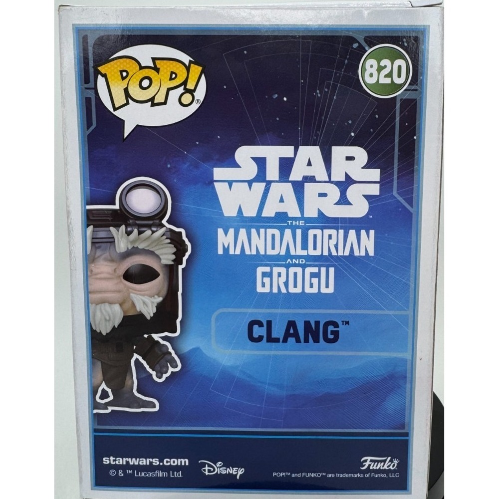 Funko Pop Star Wars Clang 820 The Mandalorian and Grogu Vinyl Figure 90448 - Picture 3 of 6
